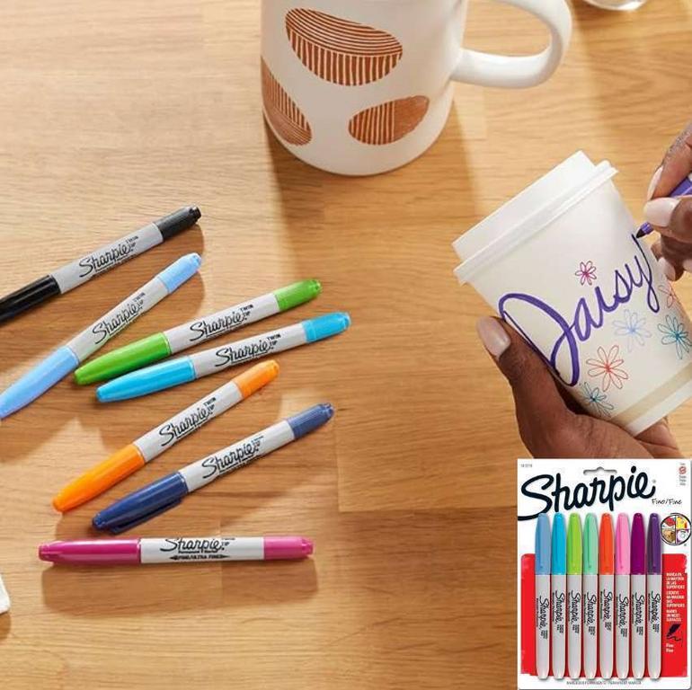 Marcadores Permanente Sharpie Fino Sortidas, Blister com 8 un, Sharpie, 1812776, Sortidas, Blister com 8 na Amazon