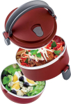 Marmita dupla Lunch Box Vermelha, LB1234-VM, Euro Home na Amazon