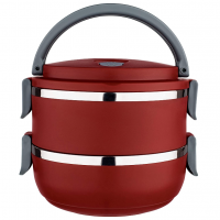 Marmita Dupla Lunch Box Vermelha, LB1234-VM, Euro Home na Amazon