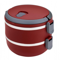 Marmita Dupla Lunch Box Vermelha, LB1234-VM, Euro Home na Amazon