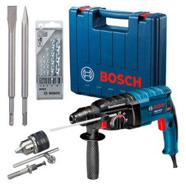 Martelete Perfurador Rompedor 820W Bosch GBH 2-24 D 110v + Kit Bosch na Casas Bahia