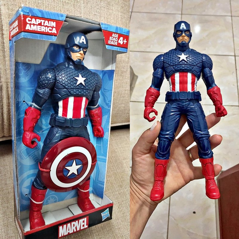 Marvel, Boneco Avengers Capitão América Olympus, Azul na Amazon