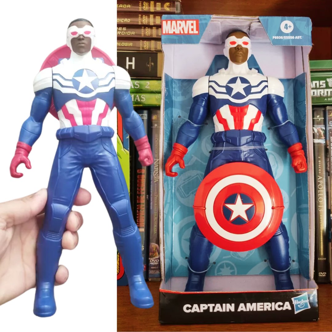 Marvel, Boneco Capitão América Mighty Hero Series, Azul na Amazon