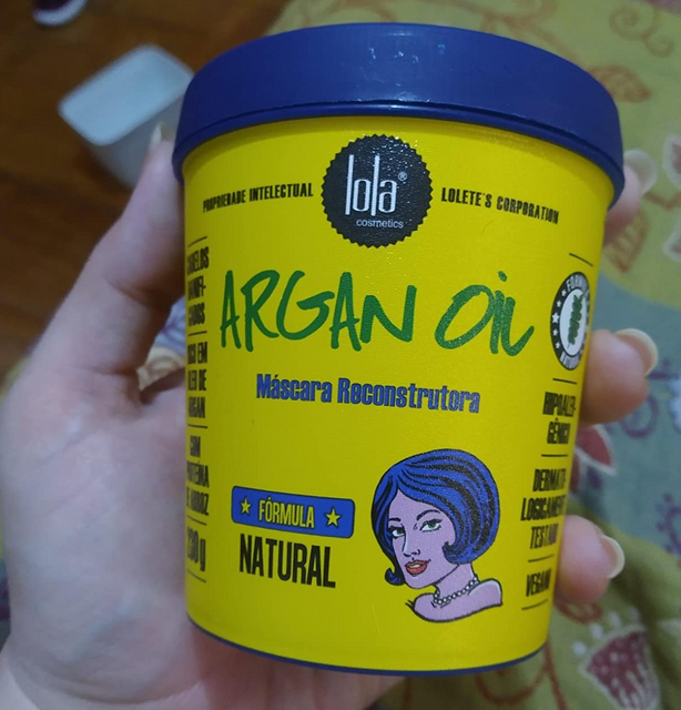 Mascara Argan Oil, Lola Cosmetics, Azul/Amarelo na Amazon