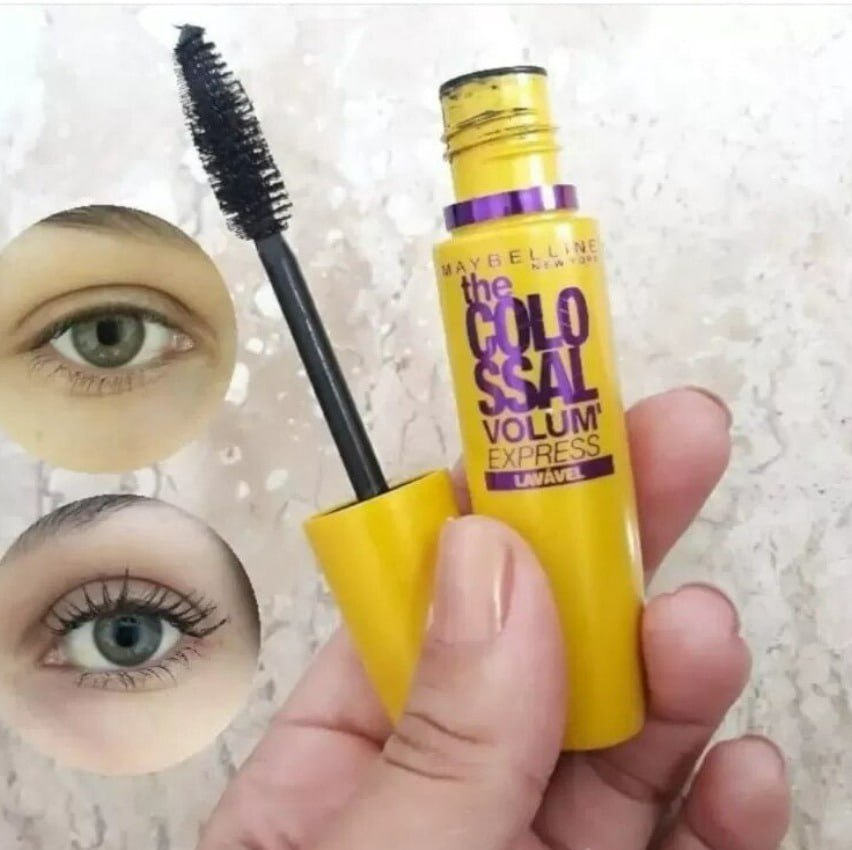 Máscara de Cílios the Colossal Lavável, Maybelline, Preto na Amazon