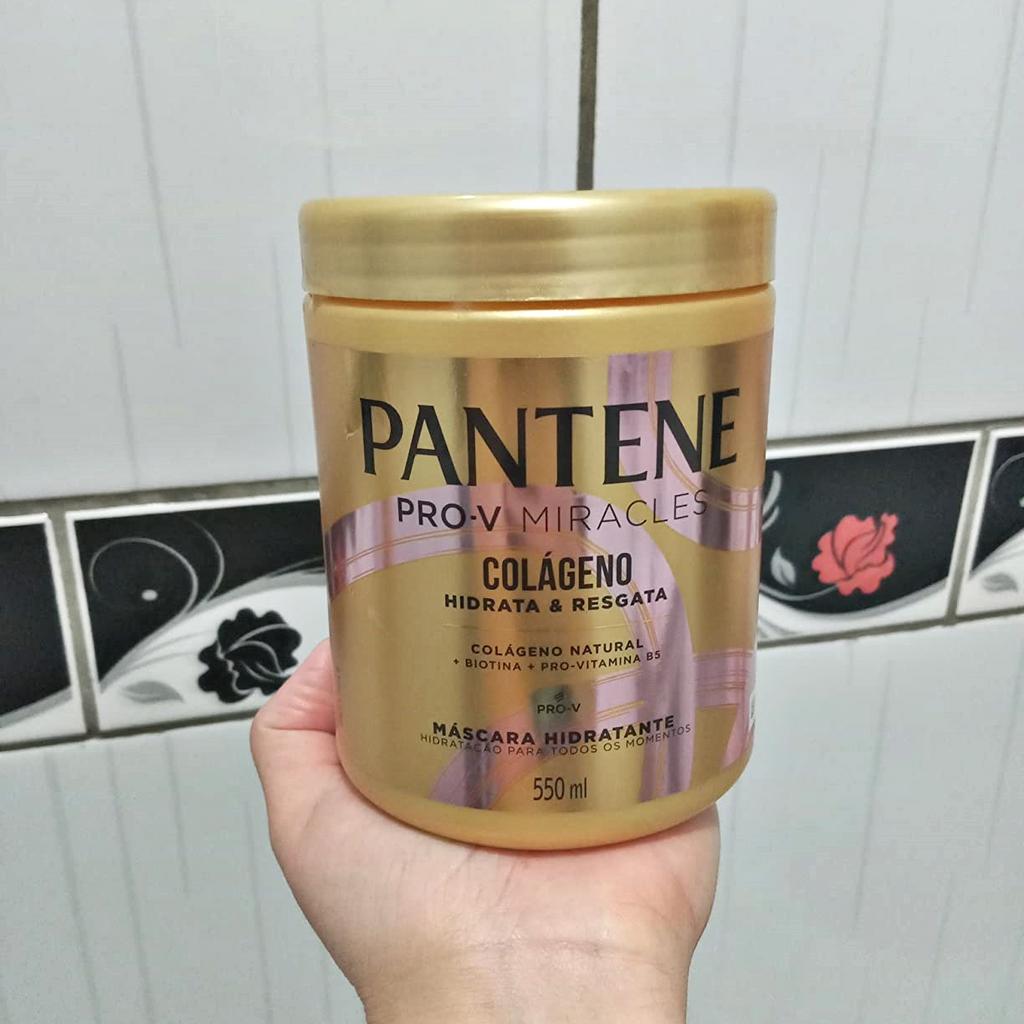 Máscara Hidratante Pantene Colágeno Hidrata e Resgata 550ml, Pantene na Amazon