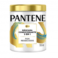 Máscara Pantene Pro-Vitaminas 3 Em 1 Condicionante Com Óleo De Argan Para Fios Ressecados 550ml na Amazon