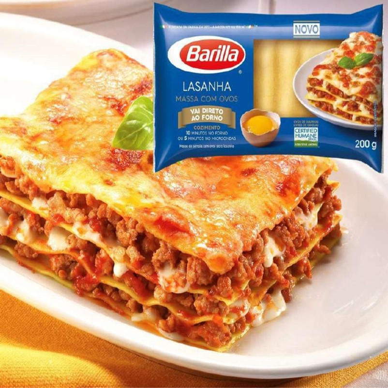 Massa com Ovos Lasanha Barilla 200g na Amazon