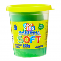 Massa De Modelar Soft Acrilex Verde 500 G na Amazon