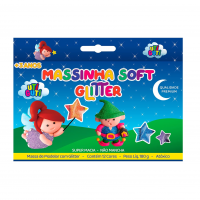 Massa De Modelar, Uti Guti, 26000, Glitter, 12 Cores na Amazon