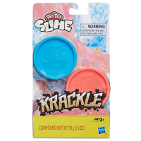 Massa Para Modelar Play-Doh Hasbro Slime Krackle Azul E Laranja - 2 Unidades na Casas Bahia
