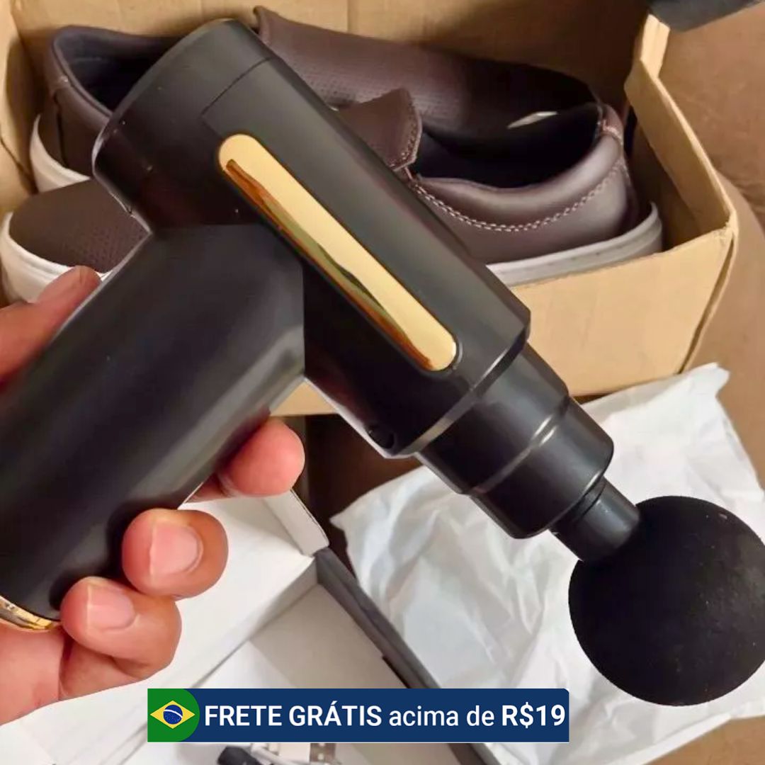 Massageador Elétrico Profissional Muscular Pistola Portátil Original Massagem na Shopee
