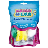 Massinha De Eva Branco, Vermelho, Azul, Verde, Amarelo - 50G - Make+ na Amazon