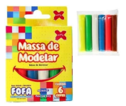 Massinha de Modelar, Fofa, 06 Cores, 90 g, Make+ na Amazon
