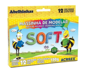 Massinha Soft Conjunto com 12 Cores Acrilex na Amazon