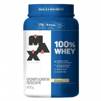 Max Titanium 100% Whey - 900G Baunilha - na Amazon