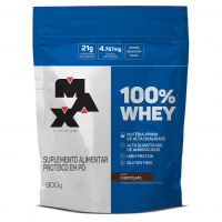 Max Titanium 100% Whey - 900G Refil Chocolate - na Amazon