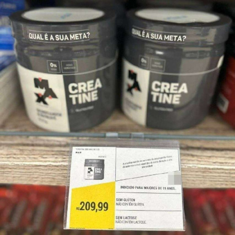 Max Titanium Creatina – Suplemento alimentar de creatina em pó, 300g na Amazon
