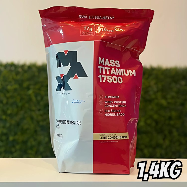 Max Titanium Mass Titanium (1,4Kg) – Sabor Leite Condensado na Amazon