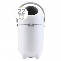 Maxi Baby Lixeira Antiodor Descarte De Fraldas Lixo Mágico, Branco na Amazon