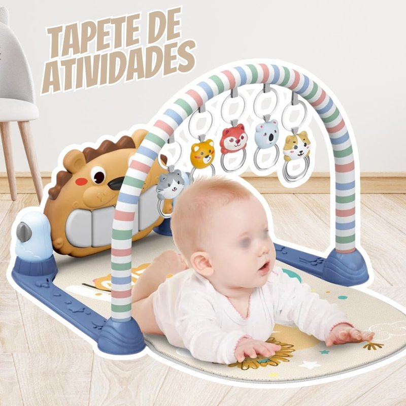 Maxi Baby Tapete de Atividades Bebê Piano Musical Lion (Azul) na Amazon