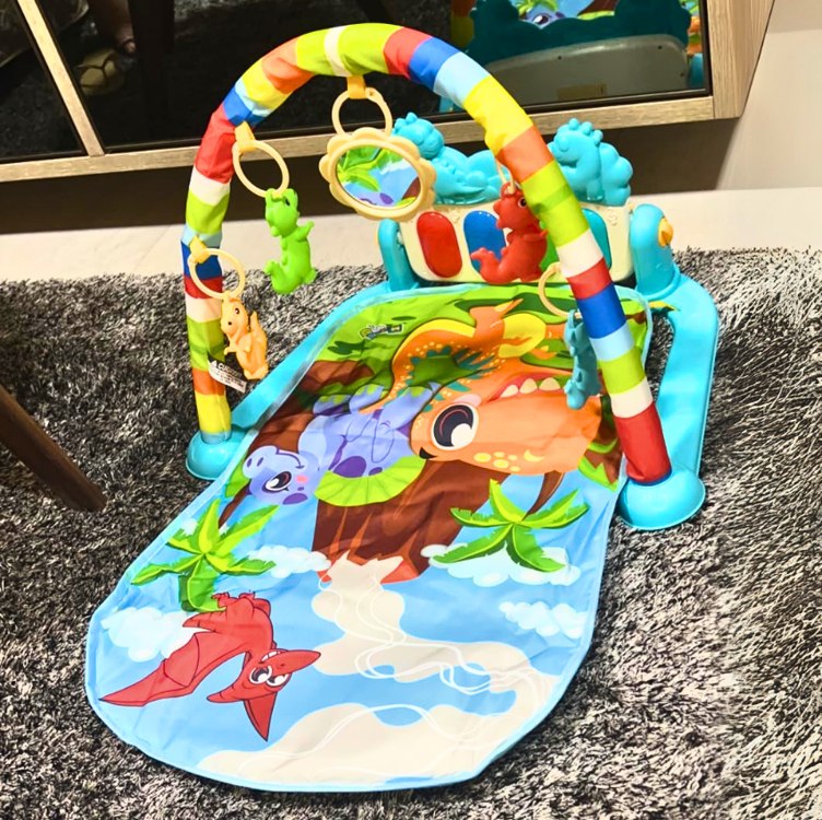 Maxi Baby Tapete de Atividades Para Bebê Piano Funny Dino na Amazon