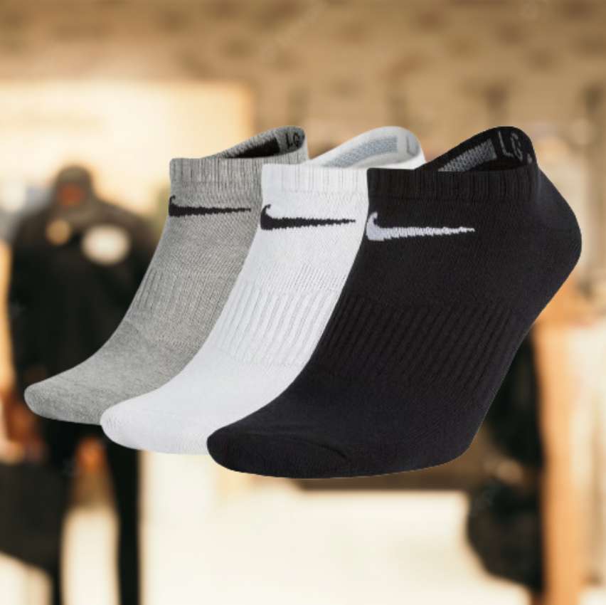 Meia Nike Performance Lightweight (3 pares) Unissex Tam. G na Nike