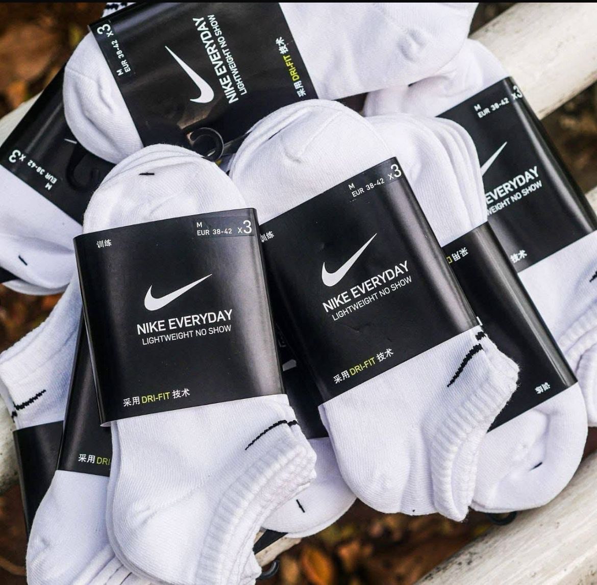 Meia Nike Performance Lightweight (3 pares) Unissex na Nike