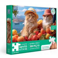 Mentes Ativas - Gatinhos Na Praia - Quebra-cabeça - 300 Peças, Game Office, Toyster Brinquedos na Amazon