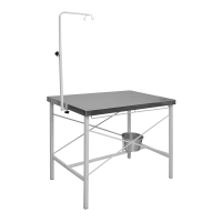 Mesa Cirúrgica Veterinária Pet Shop Açomix Tampo Inox + Balde Recolhedor na Estrela10
