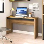 Mesa Computador Para Escritório 136 Cm Marrom Recta Caemmun na Magazine Luiza