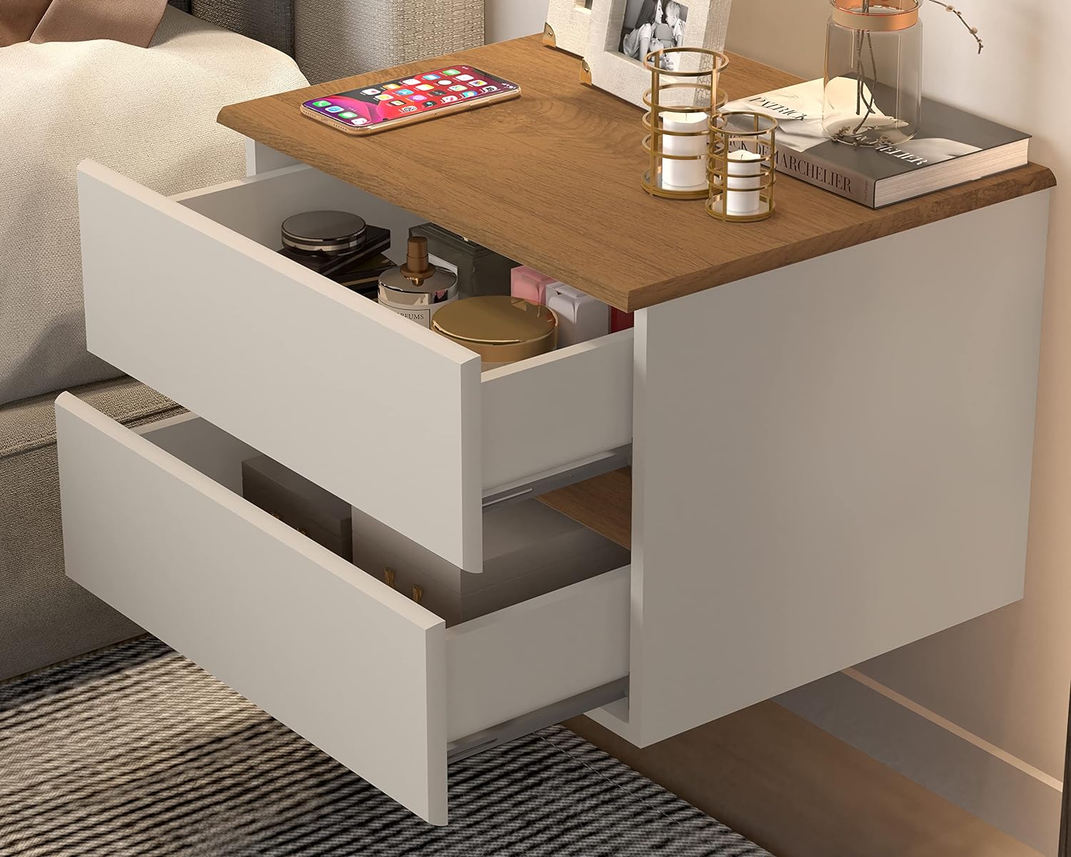 Mesa De Cabeceira Suspensa Tóquio na Amazon
