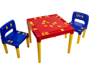 Mesa e cadeira Infantil Vermelha – Tritec na Amazon
