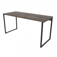 Mesa Escritório Office Estilo Industrial 1,50m Kuadra, Compace, Carvalho Dark/Est.Preta na Amazon