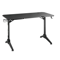 Mesa Gamer Husky Gaming Snow, Preto, Superfície Em Fibra De Carbono - HGMQ000 na KaBuM!
