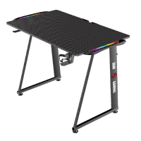 Mesa Gamer Led Rgb Com Suporte Para Headset E Copo Com Organizador De Cabos - Skill Skd-001m na Carrefour