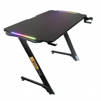 Mesa Gamer Nuker LED RGB Com Mouse Pad, Organizador De Fios Suporte De Copos Até 120kg Em Carbono - BRIGHT MG001 na Amazon