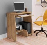 Mesa para Computador com prateleira retrátil PIXEL cor Pinho – Artely na Amazon