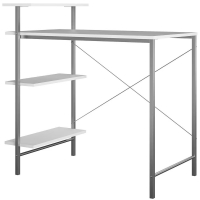 Mesa Para Computador Dorel Side Storage Desk Com 3 Prateleiras E Espaço Para Impressora na Casas Bahia