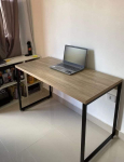Mesa para Escritório Office Estilo Industrial 1,20m, Compace, Kuadra, Carvalho Dark/Est.Preta na Amazon