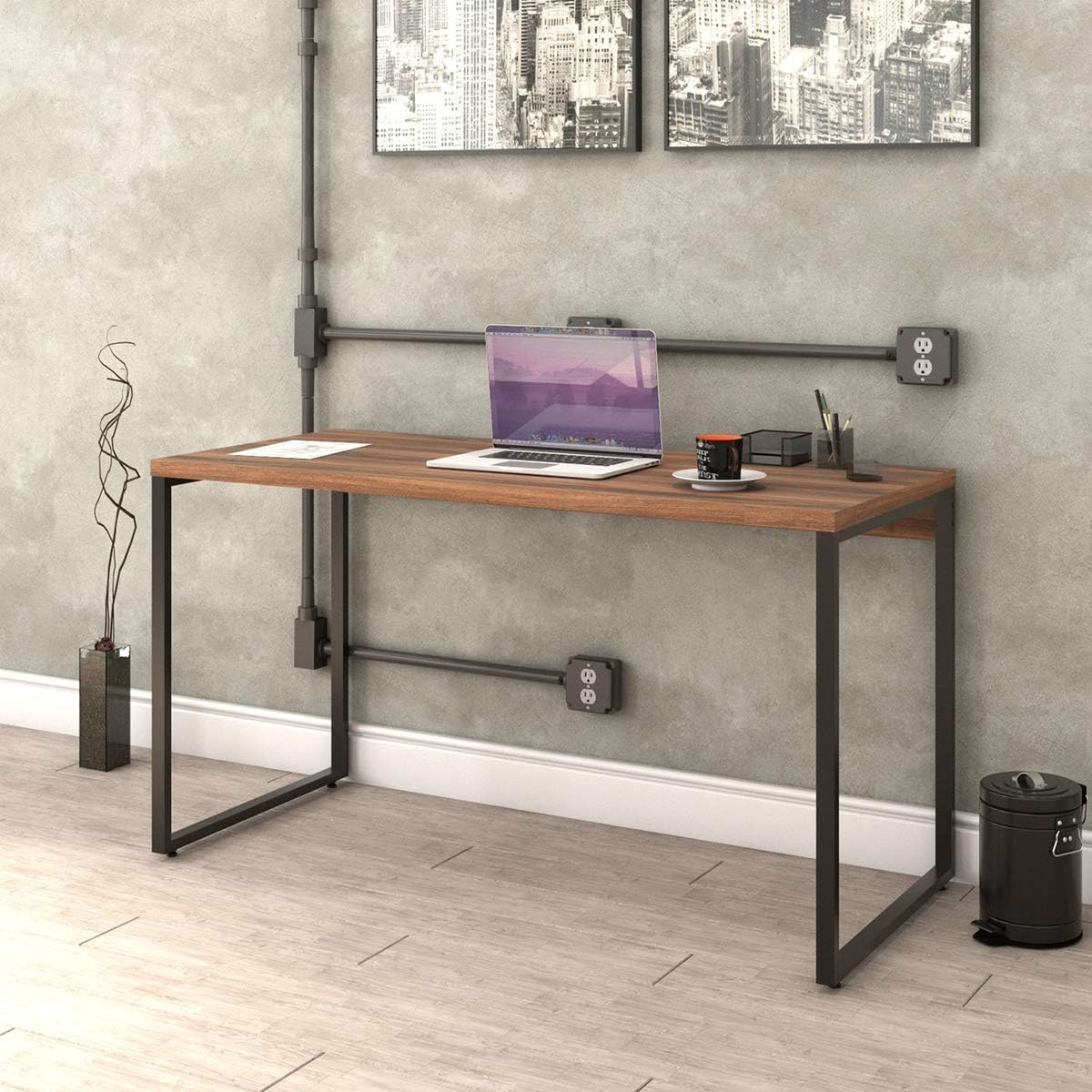 Mesa para Escritório Office Estilo Industrial 1,35m, Compace, Kuadra na Amazon