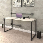 Mesa para Escritório Office Estilo Industrial 1,50m Kuadra, Compace, Snow/Est.Preta na Amazon