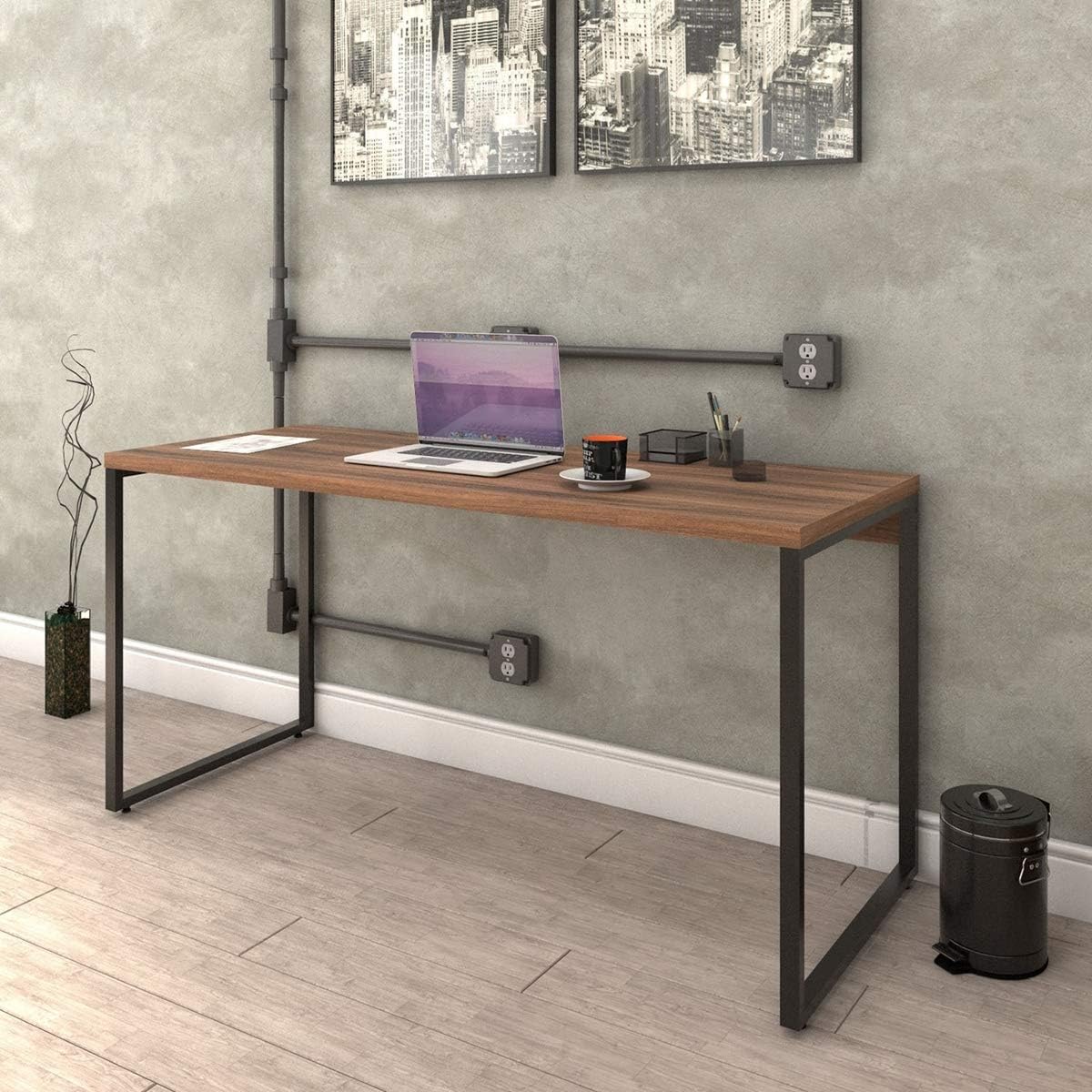 Mesa para Escritório Office Estilo Industrial 1,50m Kuadra na Amazon