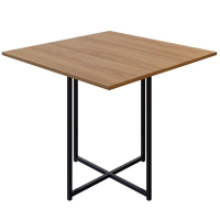 Mesa Quadrada Para Escritório Brigatto Cubo - Freijó/Preta na Casas Bahia