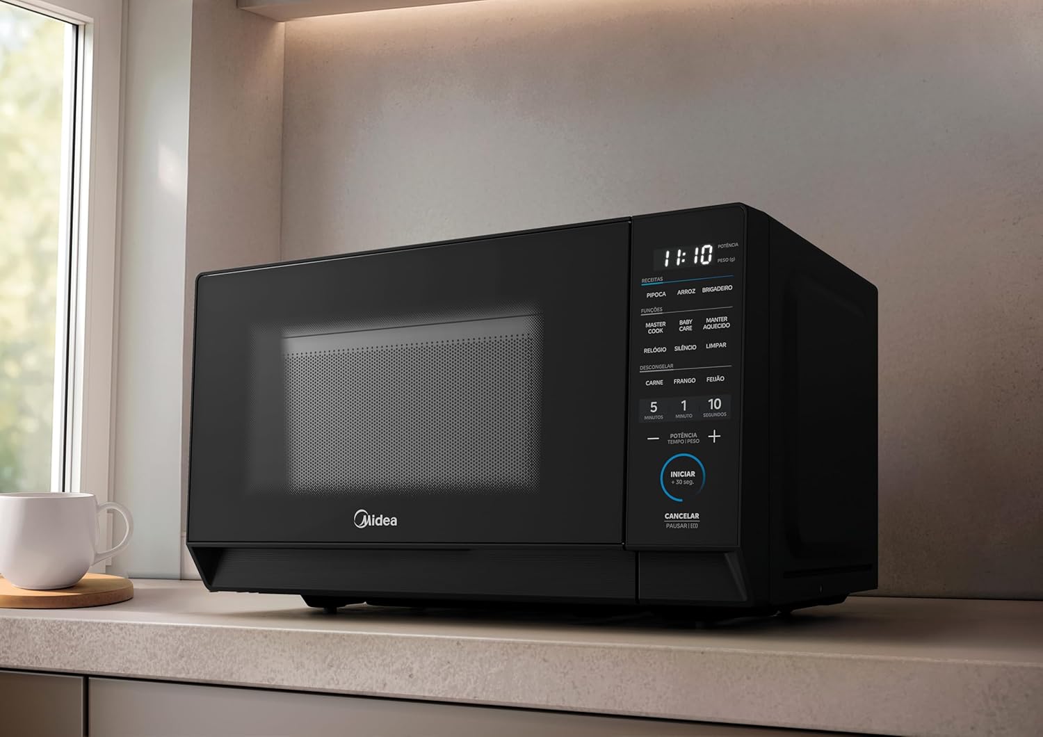 Micro-ondas 20L Preto MasterCook Midea na Amazon