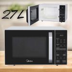 Micro-ondas 27L Branco e Preto Midea LED 127V MXSA27P1 na Amazon
