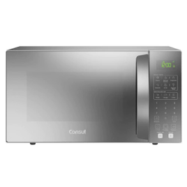 Micro-ondas Consul 32 Litros cor cinza espelhado com Menu Fácil - CMS46AR na Consul