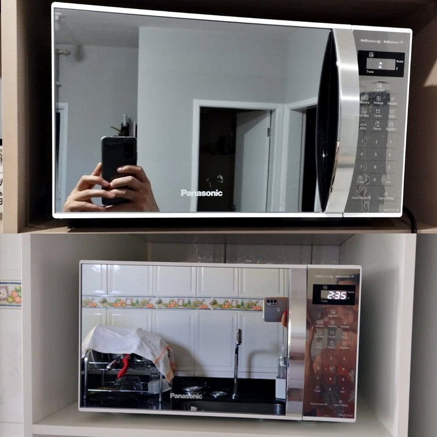 MICRO-ONDAS PANASONIC 21LT NN-ST27LWRUN 700W 127V ESPELHADA (AM) na Amazon