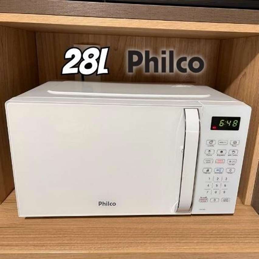 Micro-ondas Philco 28 Litros Branco PMO28BB – 127 Volts na Casas Bahia