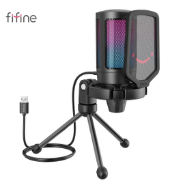 Microfone Condensador FIFINE A6V USB na Aliexpress